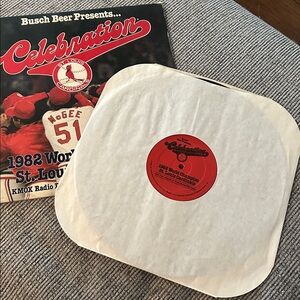St. Louis Cardinals 1982 World Champion Celebration Vinyl record KMOX radio play